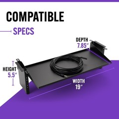 Two-Space Rack Mount for Workstation Stand – On-Stage