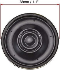 uxcell 0.5W 16 Ohm Micro Internal Speaker Magnet Loudspeaker 28mm Dia 4pcs