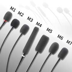 20 -50pc Microphone Windscreen Sponge Cover Headset Mic Foam Cover Cap Gooseneck
