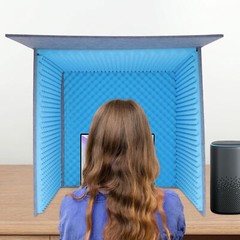 Desktop Soundproof Cover – Portable Isolation Booth for Vocal Recording