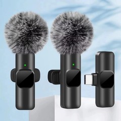 Wireless Lavalier Microphone Audio Video Recording Mini Mic For Android, iPhone