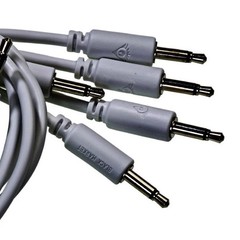 Black Market 3.5mm Patch Cable 5-Pack – 3″ Grey