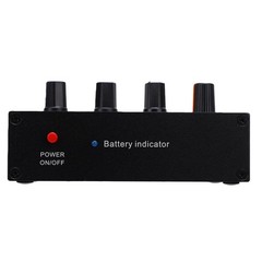 Microphone Preamplifier Compact Adjustable Gain For Studio Use Black Recommended