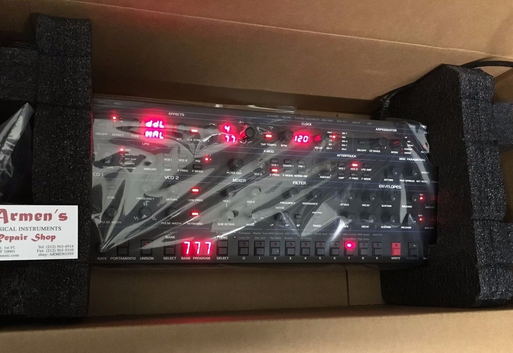 Sequential Oberheim OB-6 6 Voice Analog Synth Desktop Module box ARMENS
