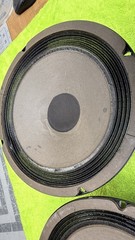 2X 10″ Speaker woofer drivers LOOKS JBL NO BRAND Marked 1970s Work GREAT HEAVY🔥