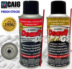2 PK DeoxIT D5S-6 + G5S-6, LMH Spray Valve,5% Solution,5oz FRESH STOCK CAIG LABS