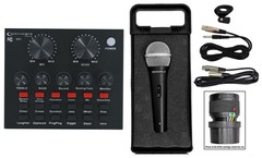 Technical Pro MIX1 Rechargeable Podcast Recording USB/Bluetooth MIxer+Microphone