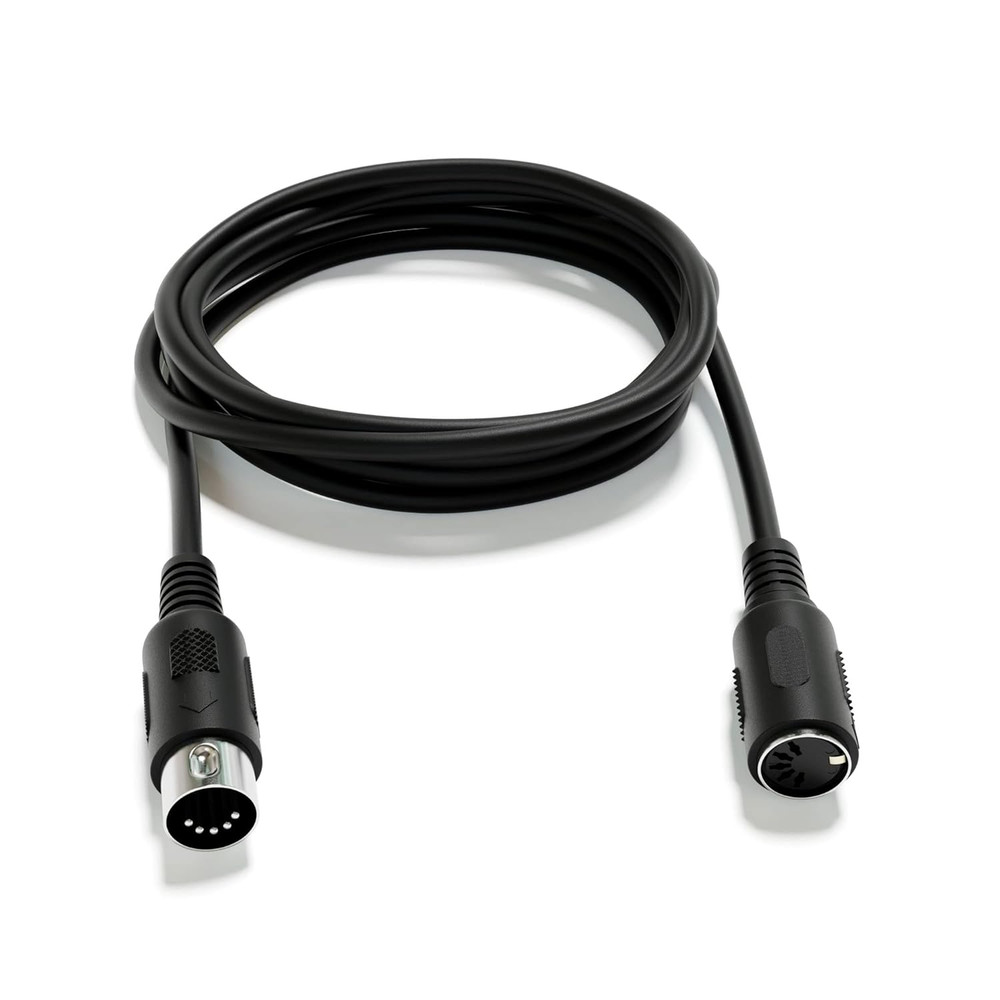 MIDI Audio Extension Cable – 5 Pin DIN Male to Female, 200 cm (78.74″)