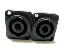 (2) Two Plastic NL 4 MP Female SpeakON Receptical