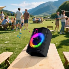 2400W Portable Tiltable Bluetooth Speaker Subwoofer 8in Heavy Bass Sound System