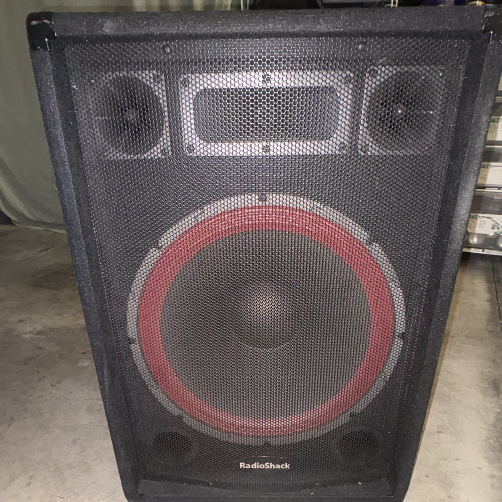 RadioShack 40-215 Passive PA Speaker 150W RMS 8 Ohm Wired 1/4″ Black