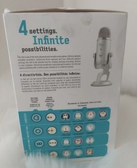 Blue Yeti USB Electret Condenser Microphone~ Recording & Streaming~ Silver~ NEW