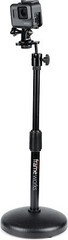 Gator Desktop Microphone Stand with Round Weighted Base & Adjustable Height