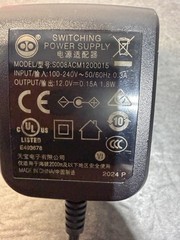 EU PLUG power supply adapter cable ONLY Behringer MicroMix MX400 HA400 PP400 12V