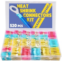 520PCS Marine Grade Heat Shrink Wire RED BLUE YELLOW