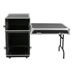 12U 2-Tier Free Standing DJ PA Rack 300kg Load for Studio, Home Theater & KTV