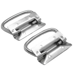 2 Pack of Chrome Surface Mount PA DJ Chest Case Handles