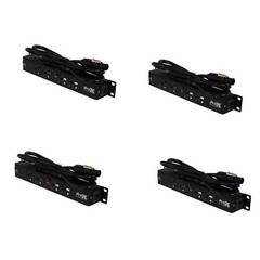 4 PROX True1 Power Pass thur Splitter Box w/ 4 Edison Female & Cable