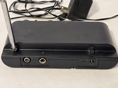 Vintage RadioShack FM Wireless Microphone Receiver 32-1257 Black W Power Adapter