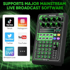 Portable Bluetooth Live Broadcast Sound Card Pro Audio Interface DJ Mixer Conden