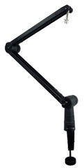 Rockville ROGAN STAND Pro Boom Arm Mic Stand with Fixed Mount+Desk Stand+Cable