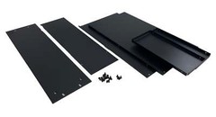 PROCRAFT RP3B-10-BK 3U 10″ Deep Rack Mount Project Box – Aluminum Face/Steel Box