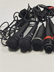 Lot of 9 Untested Microphones – Various Brands & Models, Used