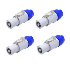 4Pack NAC3FCB Powercon Cable Connector Power adapter Replacement for Neutrik