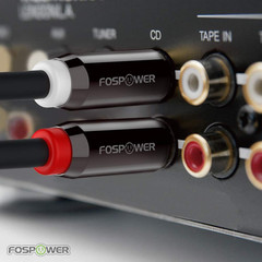 FosPower 3.5mm to RCA Cable (25FT), 25 Feet, Black, White, Red/Multicolor