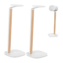Universal Wood & Metal Speaker Stands Pair – Universal Speaker Stand White