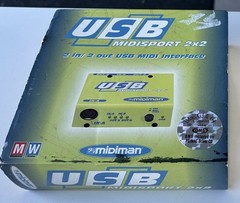 Midiman Midisport 2×2 USB MIDI Interface For Windows & Mac ORIGINAL BOX!!!