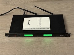 Shure U4D Dual Channel Wireless Receiver UHF 480 -600MHz w 2 Antennas & Manual
