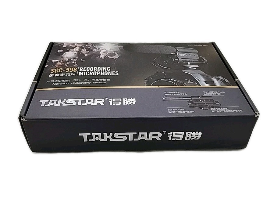 TAKSTAR SGC-598 Recording Condenser Microphone, High Sensitivity, Black OPEN BOX