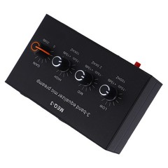 Microphone Preamplifier Compact Adjustable Gain For Studio Use Black Recommended