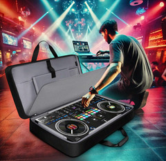 DJ Controller Bag for DDJ-FLX10/GRV6/REV5/REV7/FLX6/1000 with Laptop Slot