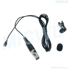 L322 Very Mini Lavalier Lapel Microphone For Shure Wireless BodyPack TA4F 4Pin