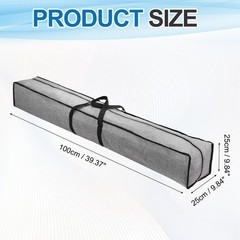 1 Pcs Zippered Tripod Bag, 100 x 25 x 25cm Oxford Cloth Equipment Bag, Grey