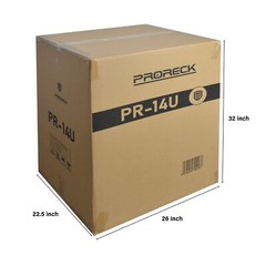 PRORECK Rack Case With Slant Mixer Top, 20 inch Depth 14U, Plywood