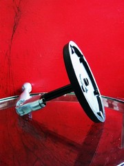Vintage 1950’s Lafayette 99-4523 dynamic microphone Calrad Olson w stand # 1