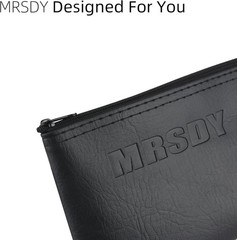 Microphone Bag, Black Zipper Pouch Fits for Wired, Wireless Microphone, Shock…
