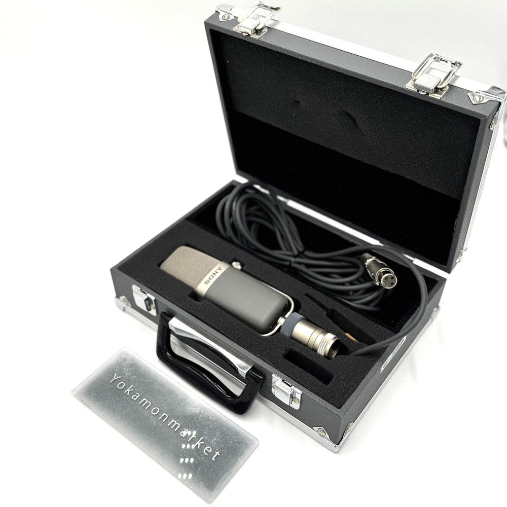 SONY C-38B Professional Condenser Microphone W/BOX Used Tested From Japan