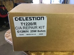 New Genuine Celestion GreenBack G12M/H 8 ohm „drop-in“ recone kit from England.