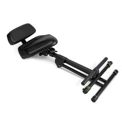 Gravity GFMSEAT1BR Ergonomic Musician Stool Adjustable Backrest, Footrest & Tilt