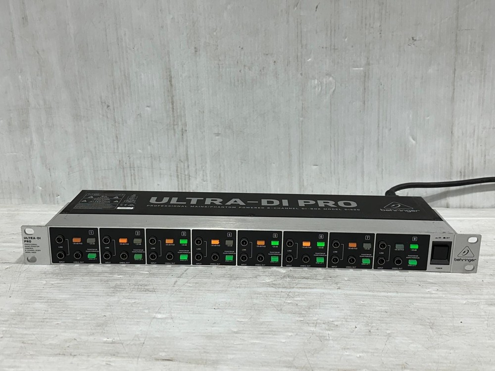 Behringer DI800 Ultra-DI Pro 8-Channel Active Direct Box #5143 (One) THS