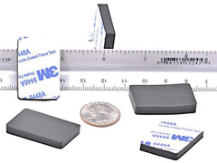 1″ x 1-1/2″ x 3/16″ Silicone Rubber Feet Peel & Stick Audio Amp Mixer Studio