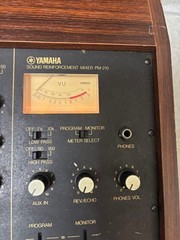 Yamaha PM-210 Vintage 8 Channel Analog Mixer Reverb Case Tested 100V