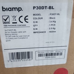 Biamp Desono P30DT-BL Black 30W Passive Wired Ceiling Speaker 16 Ohm 6.5in