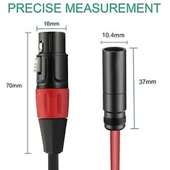 JOMLEY Mini XLR to XLR Cable, Audio Cable for Blackmagic Camera Video Assist 4K