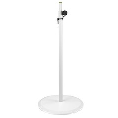 Gravity GSSPWBSET1W DJ PA Speaker Stand w Base and Cast Iron Weight Plate White