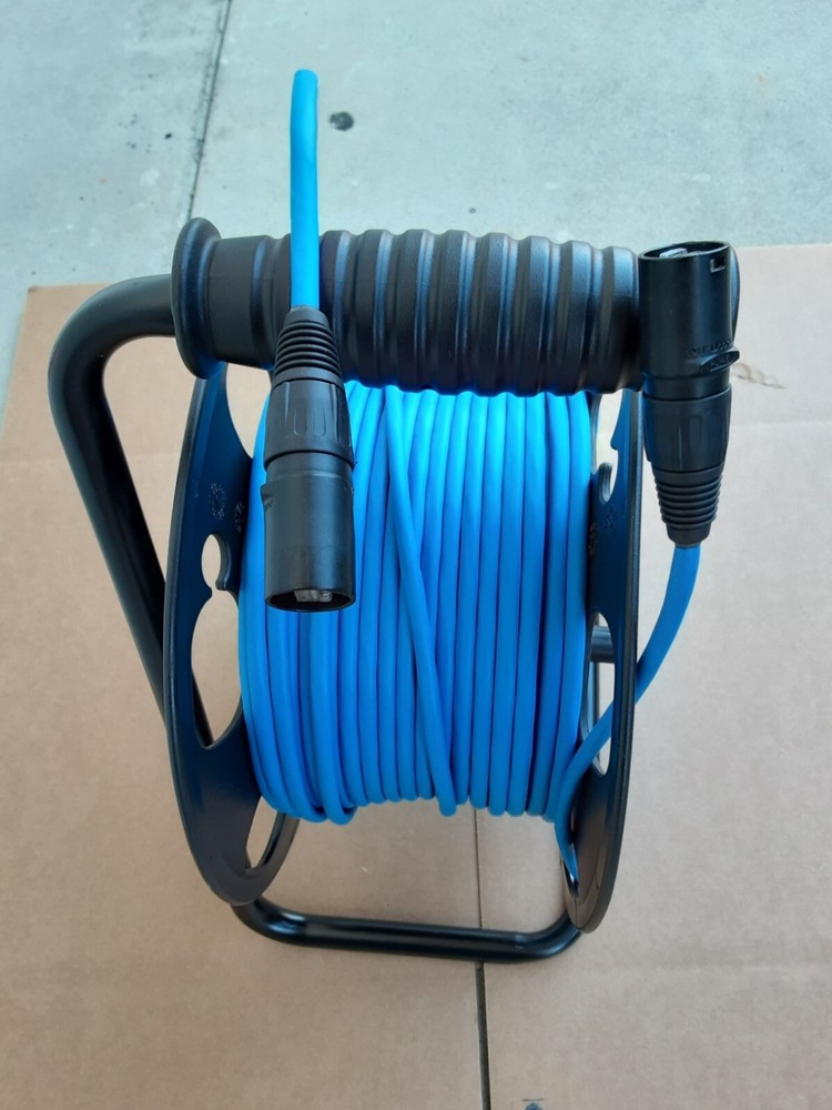 200FT PRO CAT5E Tactical Shielded w/Neutrik Ethercon RJ45 Digital Cable on reel